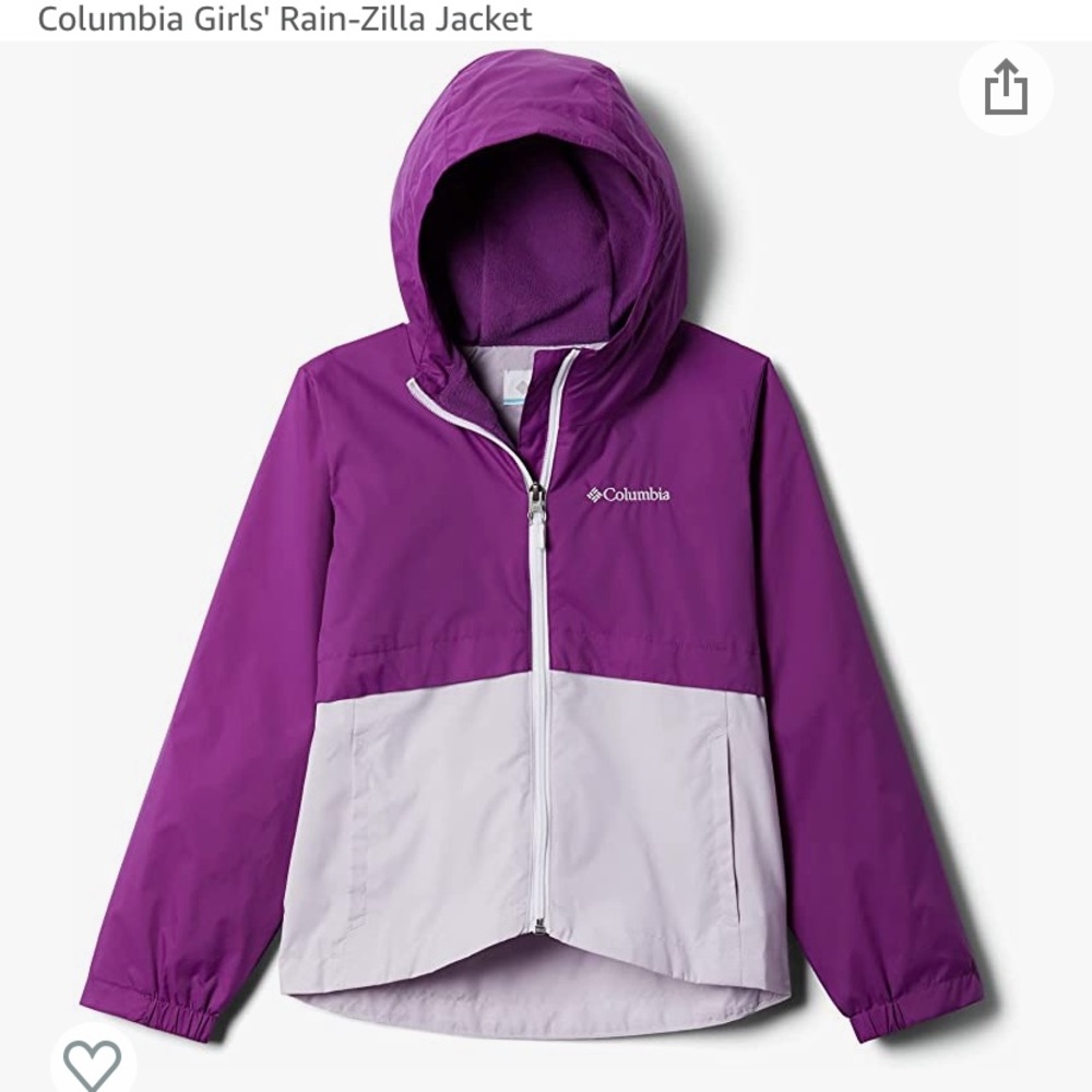 Columbia Girls Rain-Zilla Jacket. Size 4T